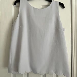 J Crew scalloped tank top